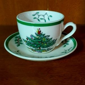 NWT Spode Christmas Tree Cup & Saucer